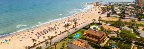istock Aerial horizontal drone point of view Dehesa de Campoamor 1345366276