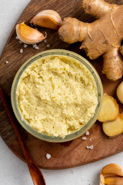 istock Homemade garlic ginger sauce 1345366586