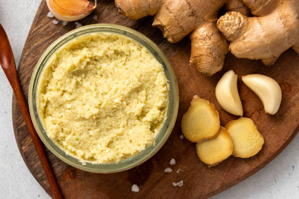 istock Homemade garlic ginger sauce 1345367214
