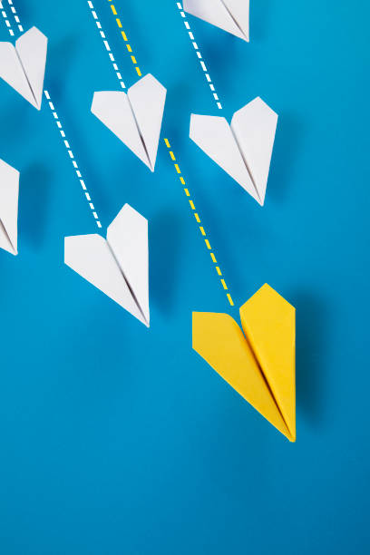 istock Leadership Concept With Paper Airplanes 1345368165