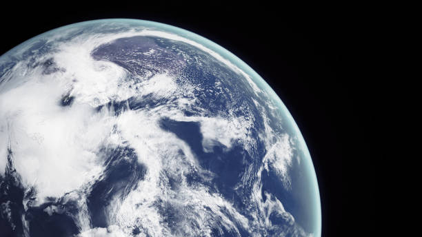 istock Concept 9-P1 Beautiful Scenery of Realistic Planet Earth from Space 1345375647