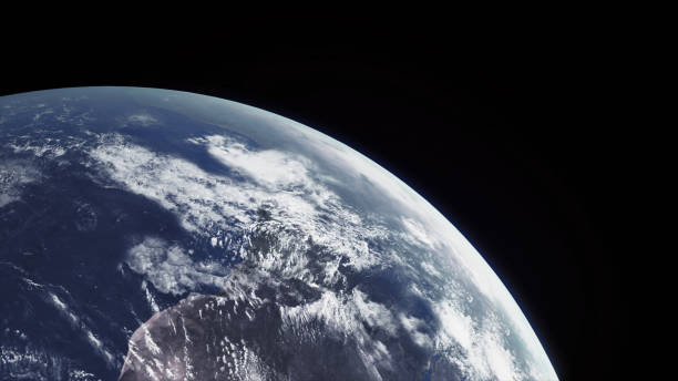 istock Concept 13-P1 Beautiful Scenery of Realistic Planet Earth from Space 1345375657