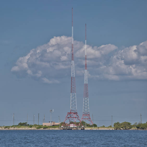 istock Twin Radio Towers 1345378073