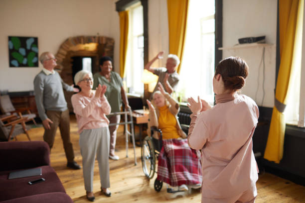 istock Activities in Retirement Home 1345383791