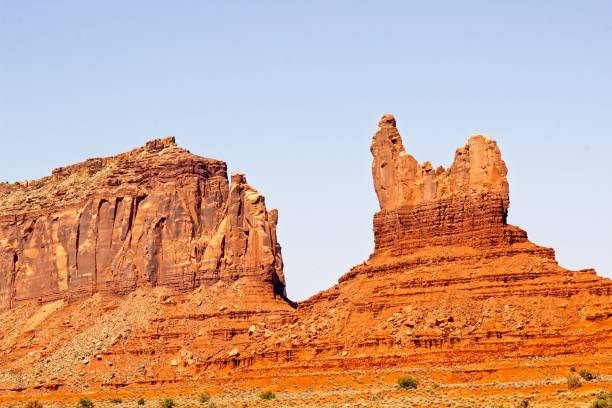 istock Jagged Cliffs And Unique Rock Formations In Southwest High Desert 1345384759