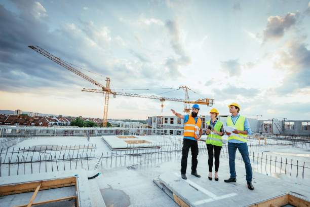 istock Construction industry and engineering in post-recession period 1345385210