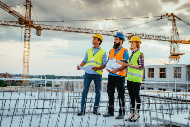 istock Construction industry and engineering in post-recession period 1345385881