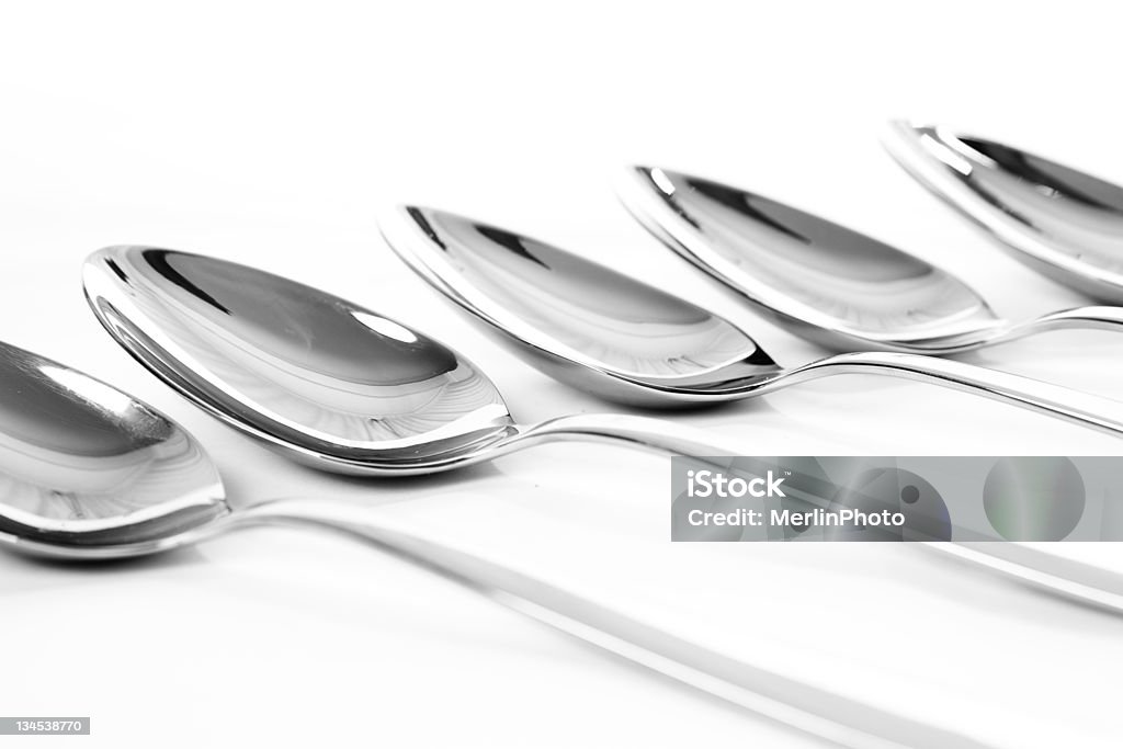 Spoons primer plano. - Foto de stock de Alimento libre de derechos