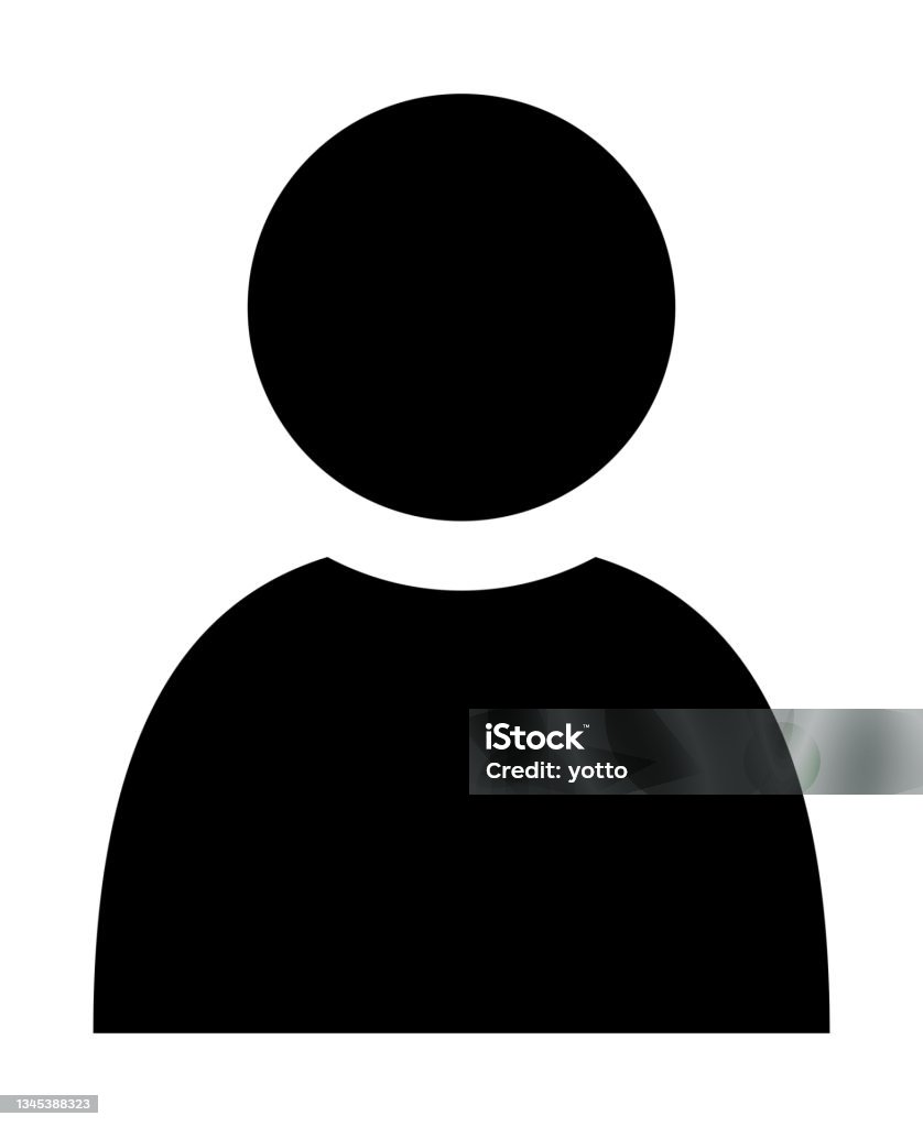 Human silhouette isolated vector icon. - Royalty-free Mensen vectorkunst Human silhouette isolated vector icon. - Royalty-free Mensen vectorkunst