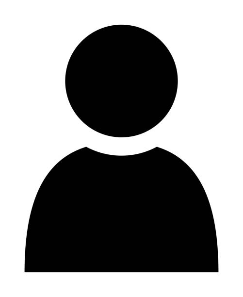 bildbanksillustrationer, clip art samt tecknat material och ikoner med human silhouette isolated vector icon. - en människa