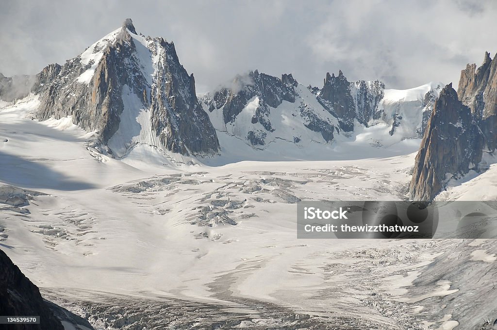 Glacial пейзаж - Стоковые фото Монблан роялти-фри