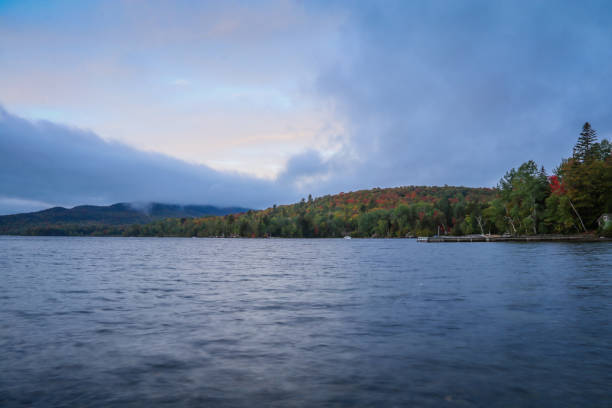 istock Moosehead Lake, Maine, on a calm early Fall morning 1345409416