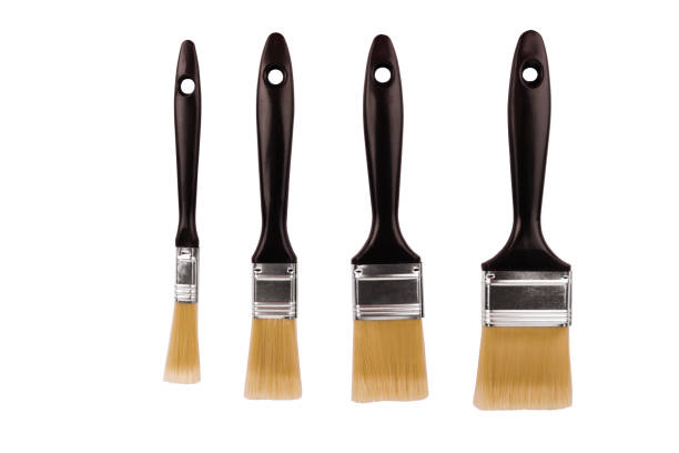 istock Set of paint brush isolated on a white background. 1345412704