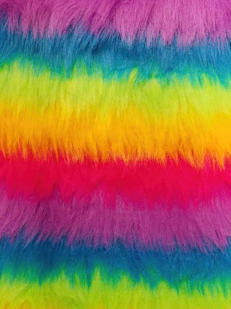 istock Rainbow Fake Fur Background-DeNoiseAI-standard 1345422641