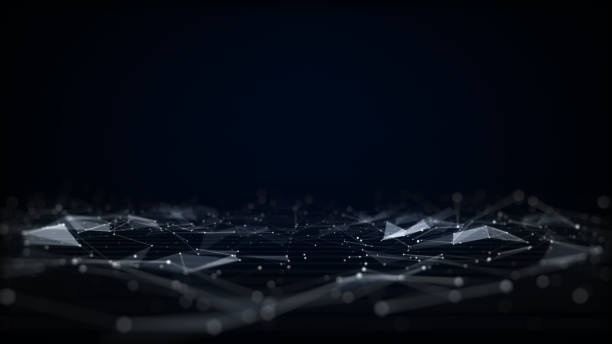 istock digital background of dots and lines. Abstract technology background concept. Big data connection. 1345429687