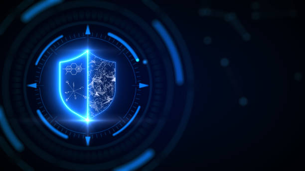 istock Background cyber security technology information protection Business privacy security concept. 1345430546