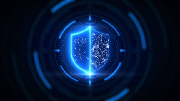 istock Background cyber security technology information protection Business privacy security concept. 1345430548