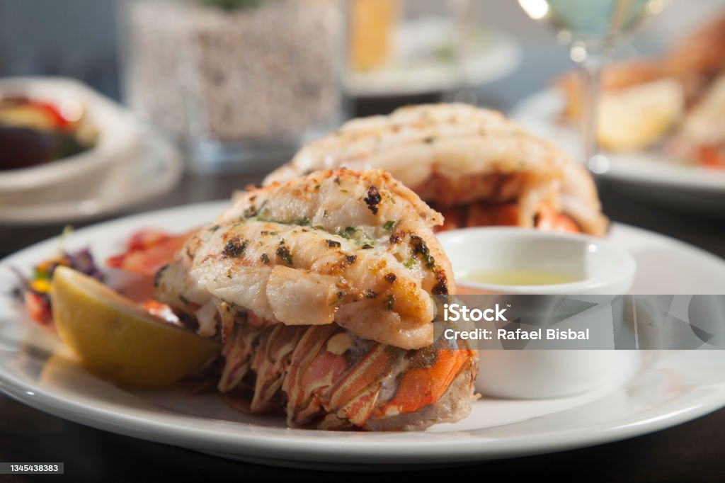 Lobster Tail Photos of Pa'rriba at Popular Center and his food dishes. Photo by Rafael Bisbal Lobster - Seafood Stock Photo