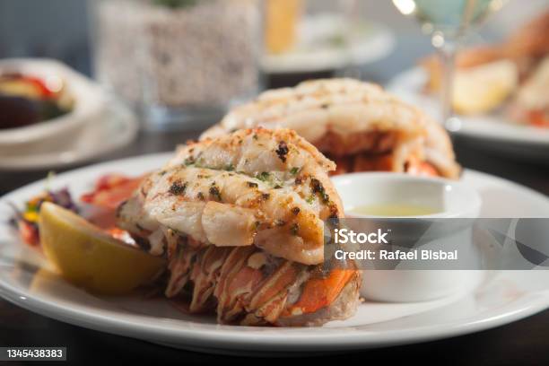 Lobster Tail Stock Photo - Download Image Now - Lobster - Seafood, Dinner, Tail