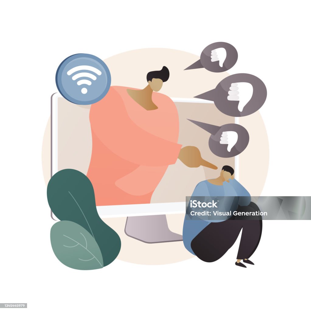 Internet Critics Internet Criticism Abstract Concept Vector Illustration Stock ...