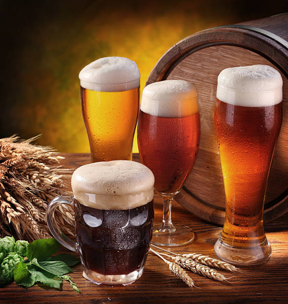 istock Still Life with beer glasses. 134544806