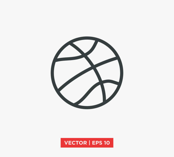 illustrations, cliparts, dessins animés et icônes de basketball icon vector illustration design modifiable redimensionnable eps 10 - basketball hoop basketball net backgrounds