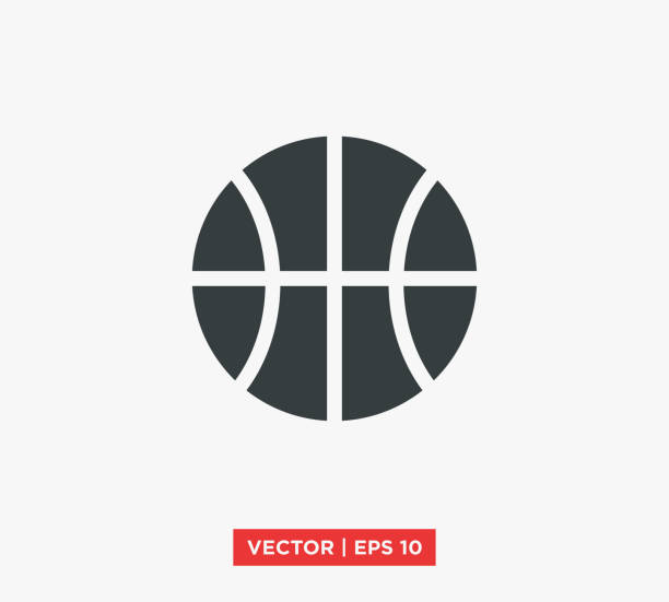 illustrations, cliparts, dessins animés et icônes de basketball icon vector illustration design modifiable redimensionnable eps 10 - basketball hoop basketball net backgrounds