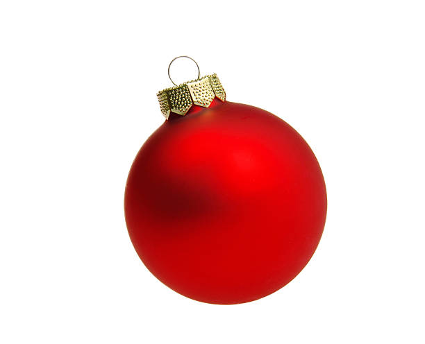 istock A red Christmas ball isolated on white 134544934