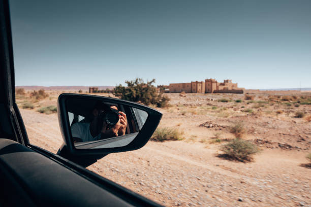taking a pic from the car