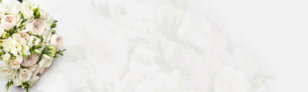 istock Bouquet of flowers isolated on white 1345454639