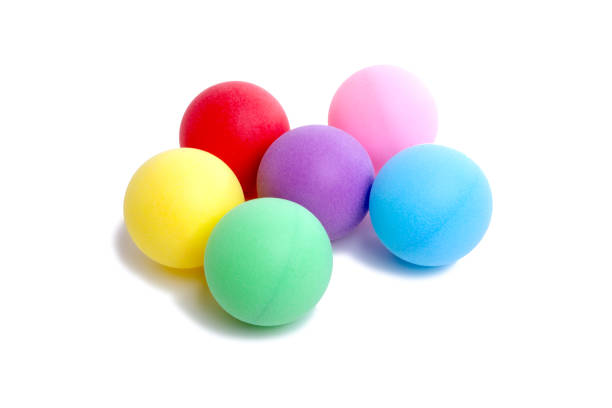 istock colorful plastic ball isolated on the white 1345455986