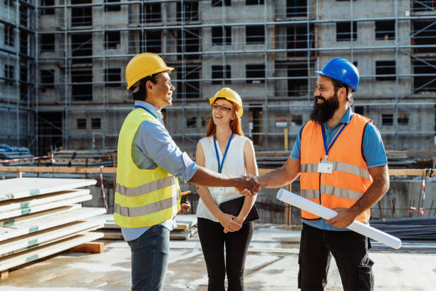 istock Successful deal for new housing project 1345456969