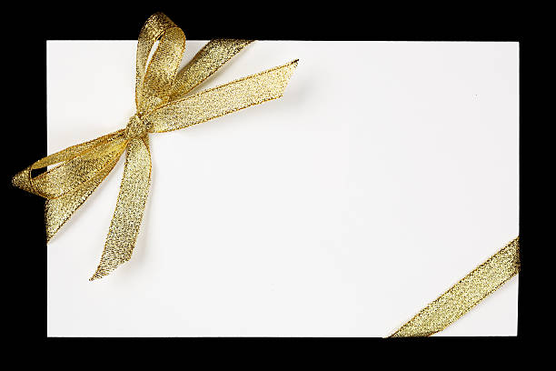 istock Golden ribbon and bow 134545923