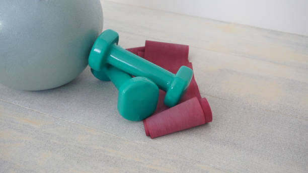 istock fitness equipments 1345462051