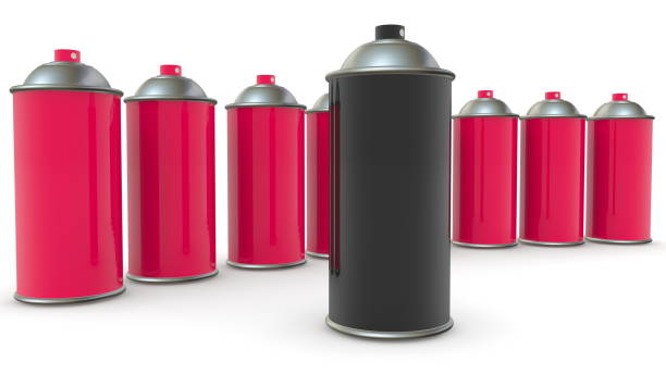 istock Concept of color spray cans 1345464192