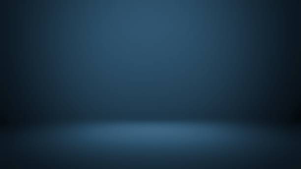 istock Dark blue room background. Abstract background 1345465878