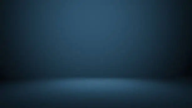 Photo of Dark blue room background