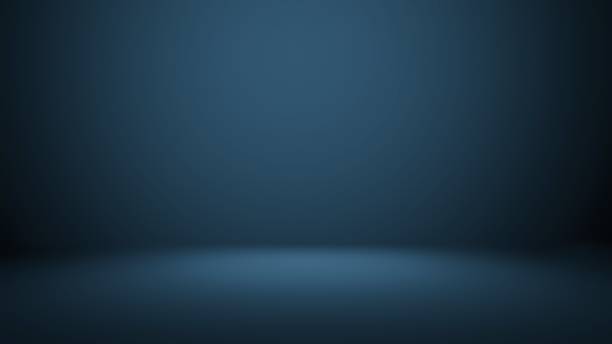 темно-синий фон комнаты - студийная фотография стоковые фото и изображения