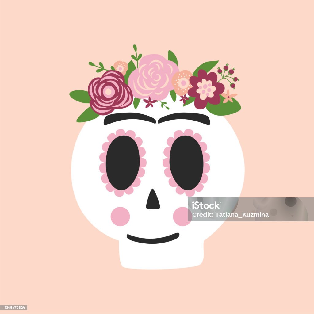 Hộp Sọ Frida Kahlo Dia De Los Muertos Skull Biểu Tượng Của Hình ...