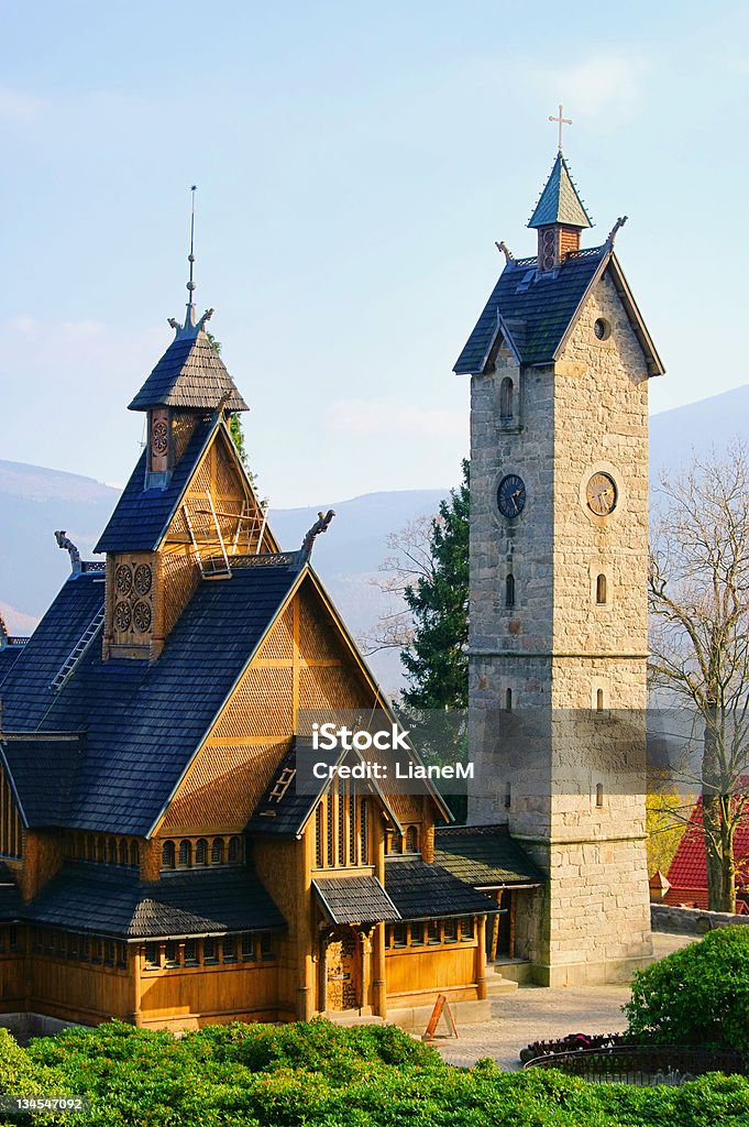 Karpacz Kościół Vang - Zbiór zdjęć royalty-free (Architektura)