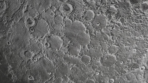 istock Concept 9-P1 High Detailed Realistic Moon Surface View in Space 1345471098