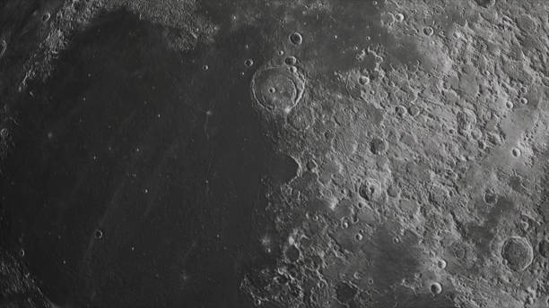 istock Concept 14-P1 High Detailed Realistic Moon Surface View in Space 1345471138