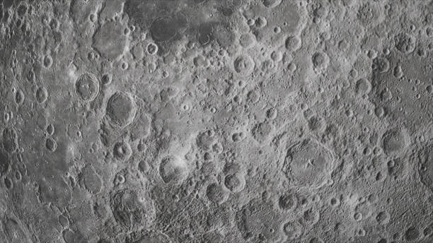 istock Concept 23-P1 High Detailed Realistic Moon Surface View in Space 1345471241