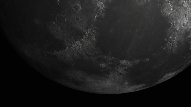 istock Concept 22-P1 High Detailed Realistic Moon View in Space 1345471242