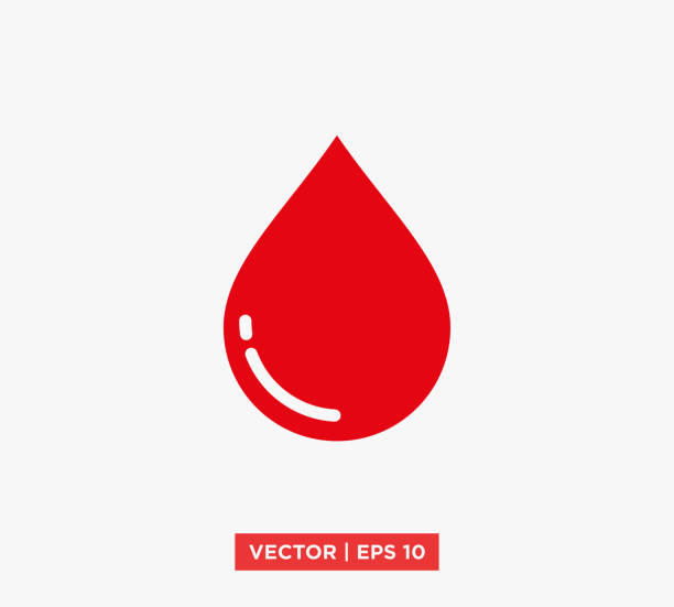 desain ilustrasi vektor ikon tetes darah dapat diedit ukuran ulang eps 10 - asian blood sugar test ilustrasi stok