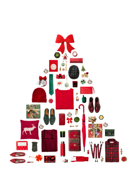 istock Christmas tree made of gifts 1345476173