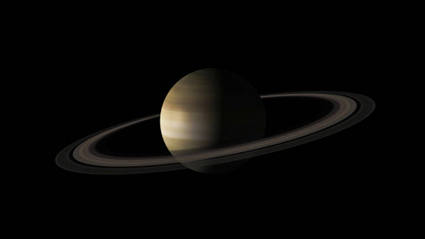 istock Concept 11-P1 View of the Realistic Planet Saturn from Space 1345479069