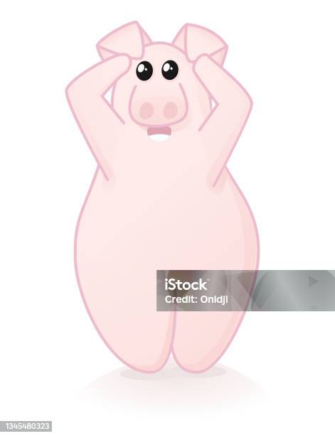 Scared Porg Scared Pig Stock Illustration - Download Image Now - Fear, Pig, Animal ...