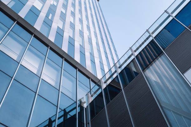 istock Modern office building Architectural Backgrounds-City Shanghai Asia 1345481196