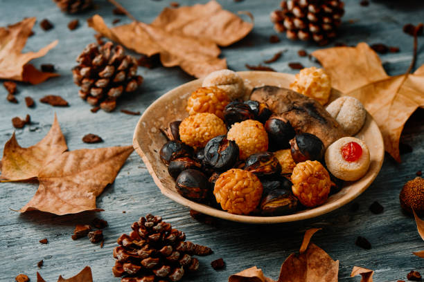 istock panellets, roasted sweet potato and chestnuts 1345483930